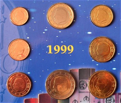 Belgie, UNC euro introset 1999-2000-2001 - 2