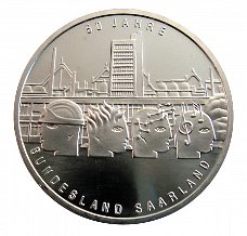 Duitsland,10 EURO, 2007 (G), Saarland, zilver .925