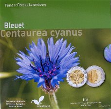 Luxemburg 5 euro 2016 korenbloem, zilver