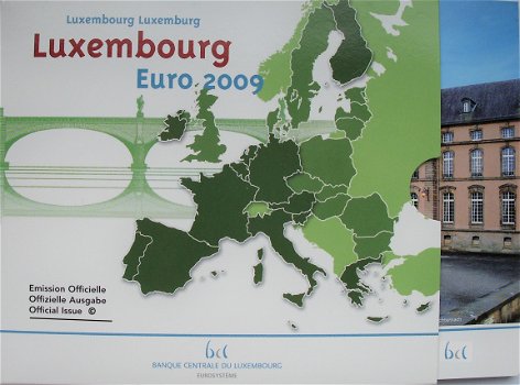 Luxemburg euroset 2009, BU + extra 2 x 2 euro - 4