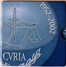 Luxemburg 25 euro 2002 zilver, 50 jaar Europees gerechtshof