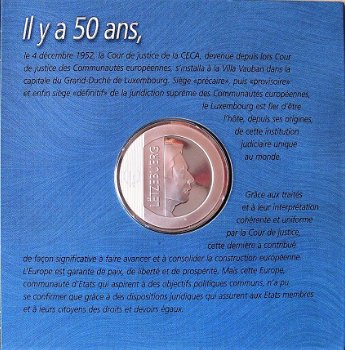 Luxemburg 25 euro 2002 zilver, 50 jaar Europees gerechtshof - 6