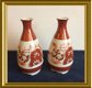 Twee oude Japanse porseleinen vaasjes - 6 - Thumbnail