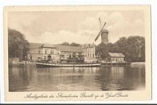 Oude ansichtkaart : Gouda, IJssel, stoomboot
