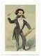 D016 Johann Strauss Karikatur / Componist - 1 - Thumbnail