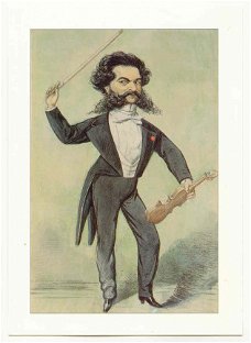 D016 Johann Strauss Karikatur / Componist