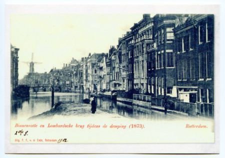 D017 Rotterdam Binnenrotte en Lombardsche Brug / Repro - 1
