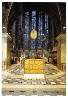 D041 Aachen Dom - Blick in die Gotische Chorhalle Duitsland