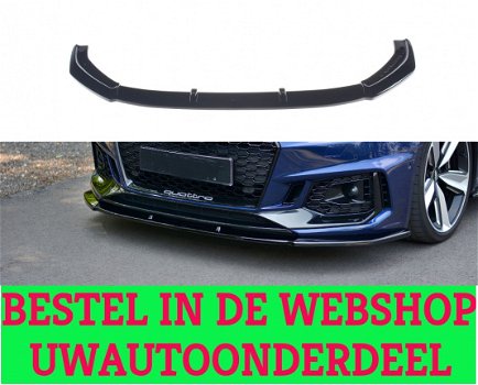 Audi RS4 B9 Avant Voorspoiler Spoiler Splitter Versie 1 - 1