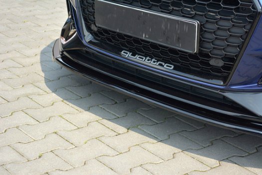 Audi RS4 B9 Avant Voorspoiler Spoiler Splitter Versie 2 - 5