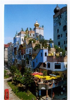 D055 Wenen Wien Hundertwasserhaus Oostenrijk - 1