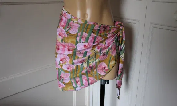 Overslag rokje/pareo voor bikini of badpak - nr. 1