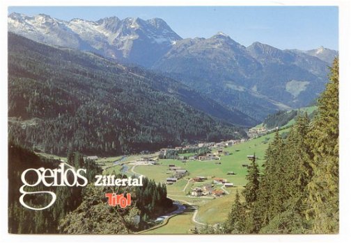 D079 Gerlos Blick gegen Brandberg Zillertal / Oostenrijk - 1