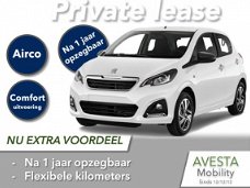 Peugeot 108 - 1.0 e-VTi Active Private lease | Flexibele kilometers en contract