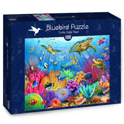 Bluebird Puzzle - Turtle Coral Reef - 1000 Stukjes - Afbeelding 2