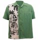 Steady, The Leilani Shirt in Green. Lounge shirt met hula dansers. - 3 - Thumbnail