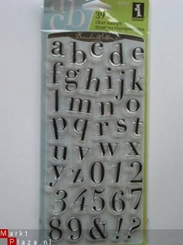inkadinkado clear stamp chelsea alphabet - 1
