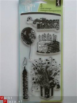 inkadinkado clear stamp birthday sentiments - 1