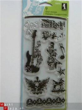 inkadinkado clear stamp rock star - 1