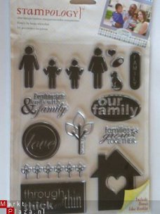 OPRUIMING: autumn leaves clear stamp family