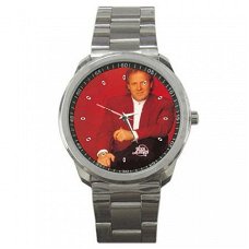 Koos Alberts "Rood" Stainless Steel Horloge