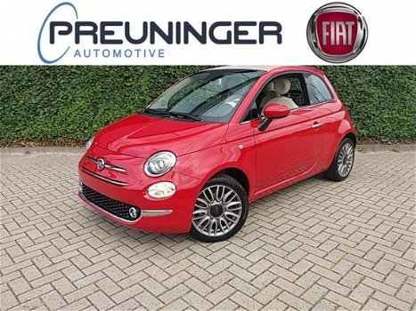 Fiat 500 C - 0.9 TwinAir T Lounge |Navi-Airco-Parkeersnesoren| - 1