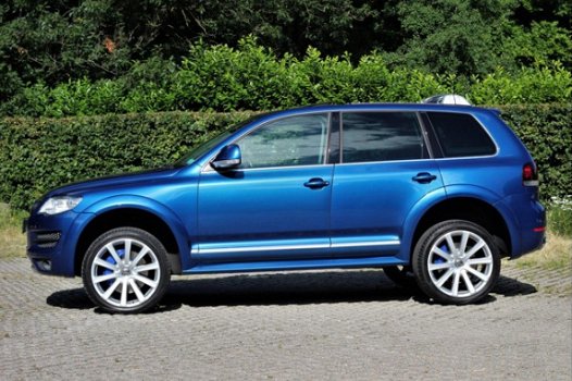 Volkswagen Touareg - 5.0 V10 TDI R50 Biscay Blau Perleffekt LUCHTVERING | ACC | |TREKHAAK Passat R36 - 1