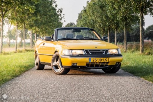 Saab 900 Cabrio - 2.0T Mellow Yellow, zeldzaam, lage kmstand - 1