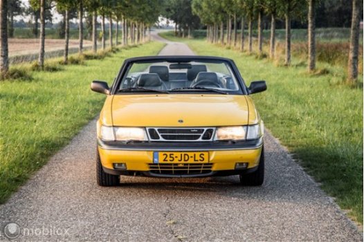 Saab 900 Cabrio - 2.0T Mellow Yellow, zeldzaam, lage kmstand - 1