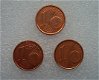 Belgie 3x1 cent 1999-2001, unc uit rol - 6 - Thumbnail