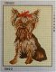 VOORBEDRUKT BORDUURSTRAMIEN HOND MET STRIK 1902 - 1 - Thumbnail