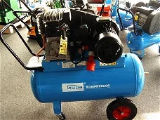 Power compressor 4,1 PK 400 V 2cyl.100l tank,aanzuig 480 l