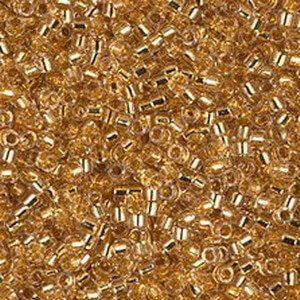 Miyuki delica kralen 11/0 - 24kt gold lined crystal DB-33 - 1