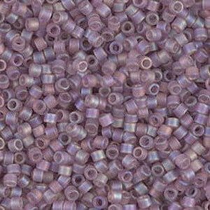 Miyuki delica kralen 11/0 - Matted transparent lilac ab DB-857 - 1