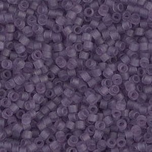 Miyuki delica kralen 11/0 - Matted transparent lilac ab DB-857 - 7