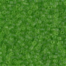 Miyuki delica kralen 11/0 - Matted transparent lime DB-1266
