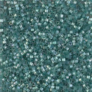 Miyuki delica kralen 11/0 - Silk inside dyed emerald ab DB-1870 - 1
