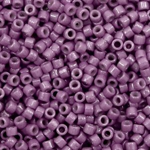 Miyuki delica kralen 11/0 - Duracoat opaque dyed rosewood purple DB-2355 - 6