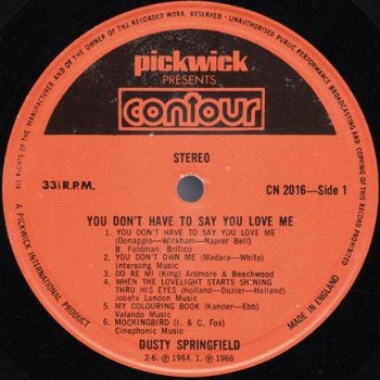 LP - Dusty Springfield - 2