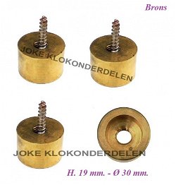 === 4 Klokstel pootjes = gebruikt === 40582