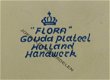 = Flora keramiek stel = Gouda plateel=40590 - 2 - Thumbnail