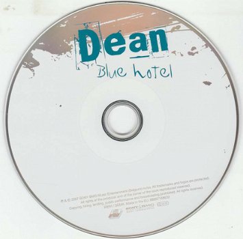 CD Singel Dean - Blue hotel - 3