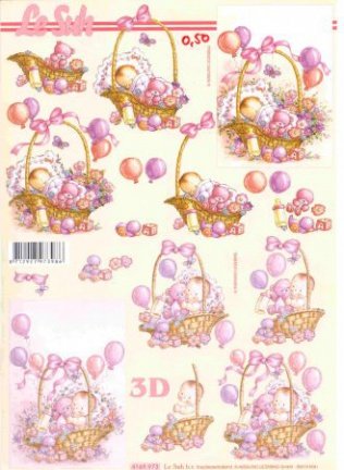 3D knipvel (A4) --- BABY / GEBOORTE --- Le Suh 4169.973 --- DIVERSE AFBEELDINGEN - nr. 1
