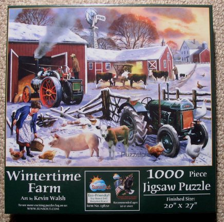 SunsOut - Wintertime Farm - 1000 Stukjes Nieuw - Afbeelding 2