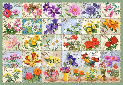 Castorland - Vintage Floral - 1000 Stukjes - 1