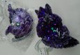 KERST DECO GRANAATAPPEL PURPLE MET GLITTERS 6 stuks Nieuw - 3 - Thumbnail