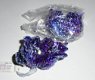 KERST DECO GRANAATAPPEL PURPLE MET GLITTERS 6 stuks Nieuw - 4 - Thumbnail