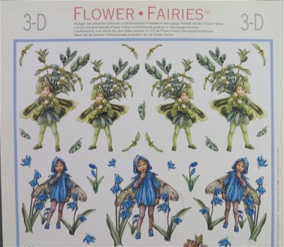 3D knipvel (A4) --- KINDEREN --- FLOWER FAIRIES 510001 --- DIVERSE BLOEMEN KINDJES - 2