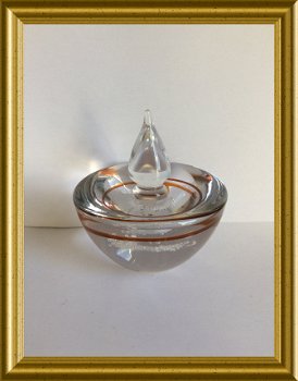 Mooi glasobject: Siem van der Marel, Royal Leerdam Crystal, vleugje koffie D.E. - 1