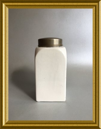 Oud delftsblauw aardewerk kakao / cacao potje: molen, boot - Afbeelding 7